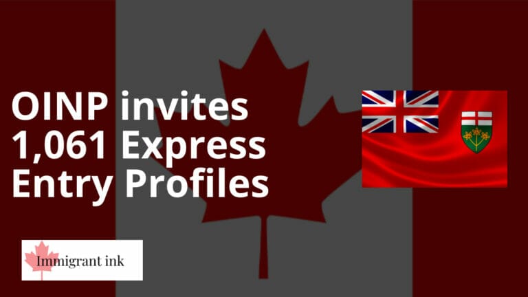 OINP invites 1,061 Express Entry Profiles