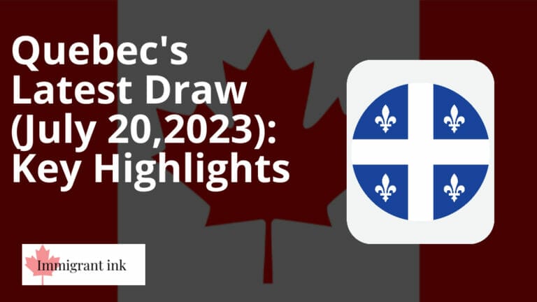 Quebec's Latest Draw (July 20,2023): Key Highlights